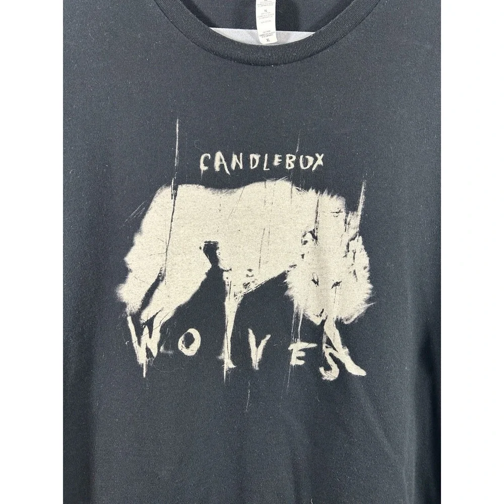 Candlebox "Wolves" 2022 Concert Tour Shirt XL Black Bella + Canvas 2-Sided - Picture 2 of 8